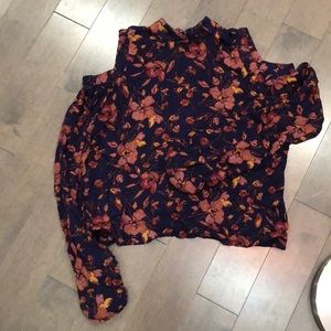 Purple long sleeve blouse